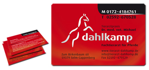 Logo auf Visitenkarte